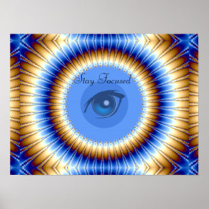 Affiches Restez concentré, vision et rêves_