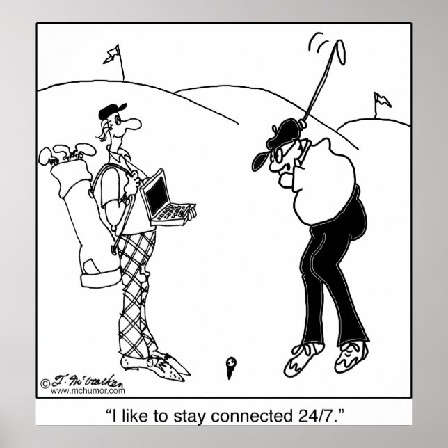 Affiches Restez connecté 24h/24, 7j/7 (Devant)