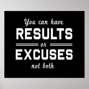 Affiches Résultats ou excuses