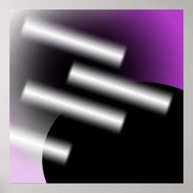 Affiches Résumé Violet avec Rayons de Lumière AP0005 (Devant)
