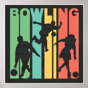Affiches Retro Bowling