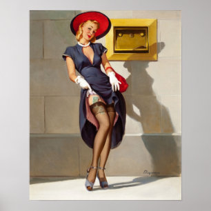 Affiches Retro Pin-Up Girl