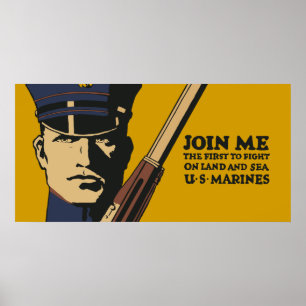 Affiches Retro US Marines, Rejoignez-moi