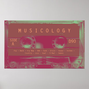 Affiches Retro vintage support de cassette