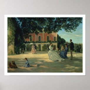 Affiches Réunion de famille sur la terrasse à Meric, 1867