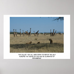 Affiches Réunion de la société - réduction de taille