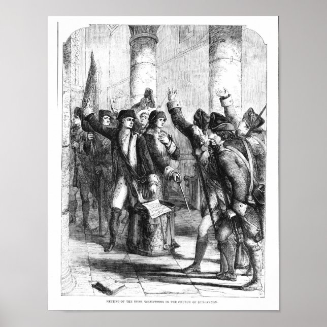 Affiches Réunion des volontaires irlandais (Devant)