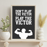 Affiches Réussite gagnante Motivation Typographie Citation<br><div class="desc">Soyez motivé ou motivez les autres. Affiche idéale pour votre salle de sport,  votre chambre ou tout espace d'entraînement. Personnalisez-le avec votre propre couleur arrière - plan.</div>