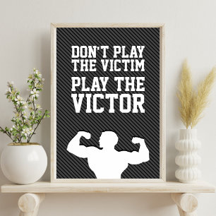 Affiches Réussite gagnante Motivation Typographie Citation