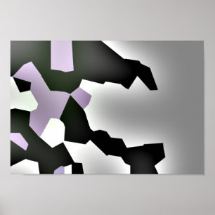 Affiches "Rêve fragmenté" Art Abstrait numérique