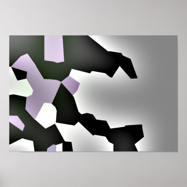 Affiches "Rêve fragmenté" Art Abstrait numérique (Devant)