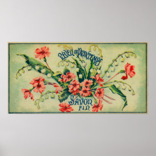Affiches Reveil De Printemps Soap LabelParis, France