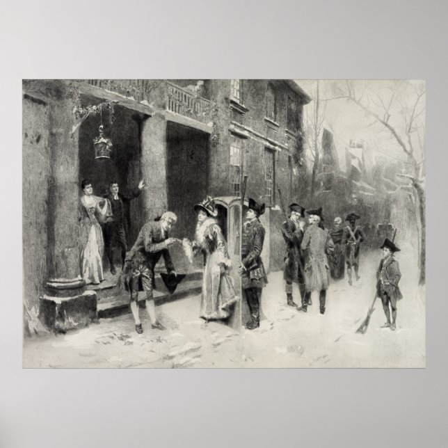 Affiches Réveillon de Noël dans le temps colonial poster/im (Devant)