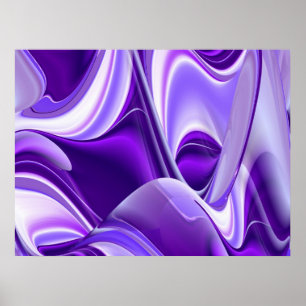 Affiches Rêves de neige violette, Art de fantaisie de arc-e