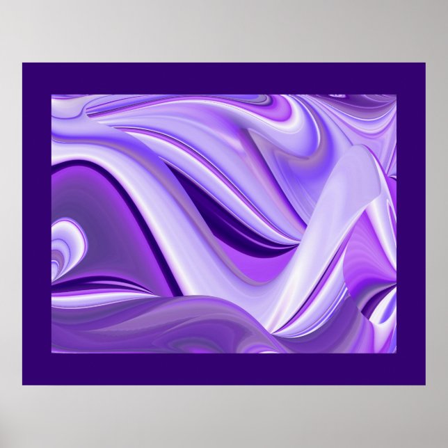 Affiches Rêves de neige violette, Imaginaire Abstrait Arc-e (Devant)