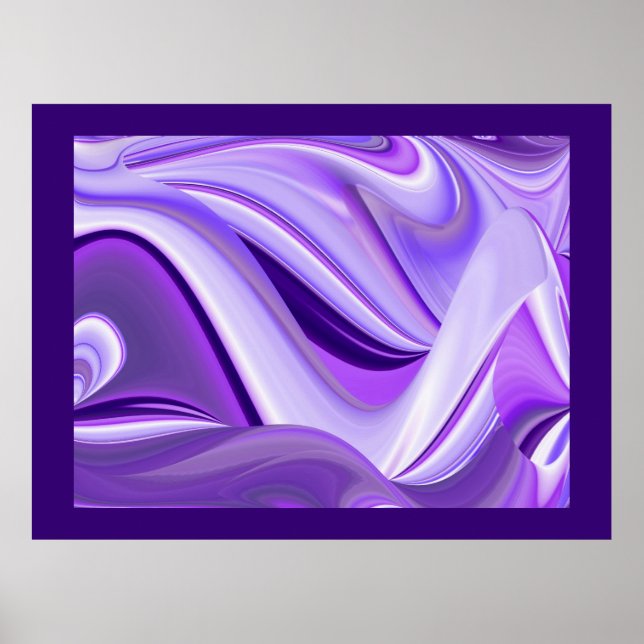 Affiches Rêves de neige violette, Imaginaire Abstrait Arc-e (Devant)