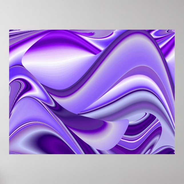 Affiches Rêves de neige violette, Imaginaire Abstrait Arc-e (Devant)