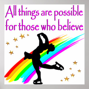 AFFICHES RÊVES DE PATINAGE DE FIGURE