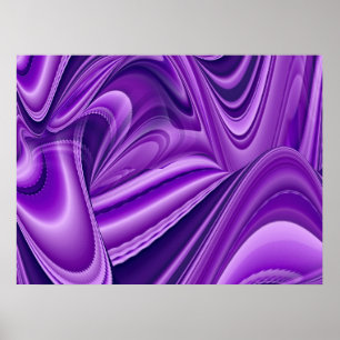 Affiches Rêves violets, Art de fantaisie abstrait arc-en-ci