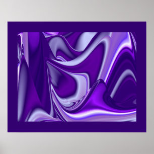 Affiches Rêves violets, Art de fantaisie abstrait arc-en-ci