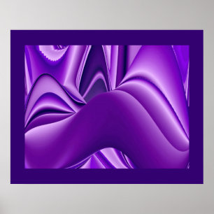 Affiches Rêves violets, Art de fantaisie abstrait arc-en-ci