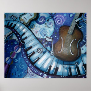 Affiches Rhapsodie dans le bleu