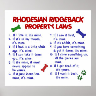 AFFICHES RHODESIAN RIDGEBACK