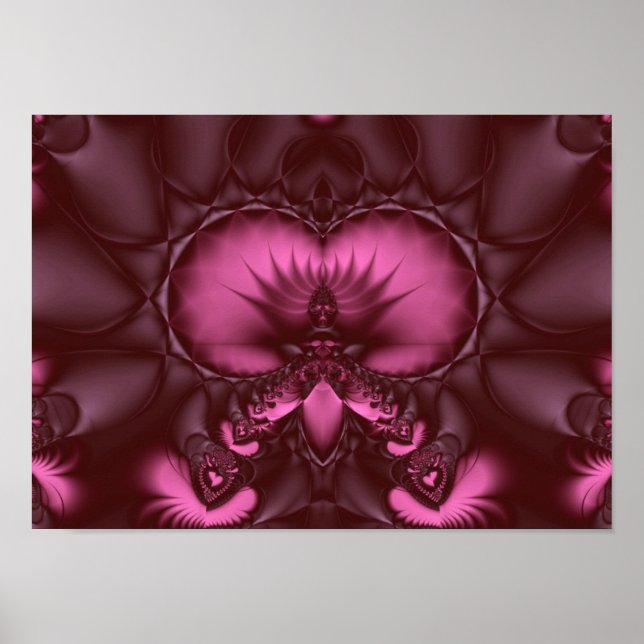 Affiches rhodolite lotus trône (Devant)