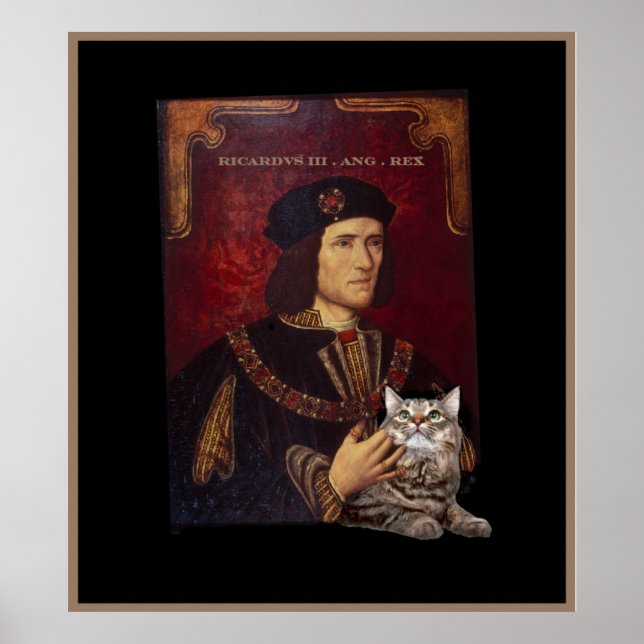 Affiches Richard III et son chat (Devant)