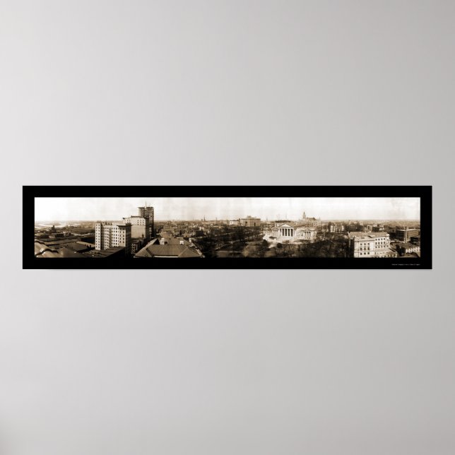 Affiches Richmond, VA Skyline Photo 1912 (Devant)