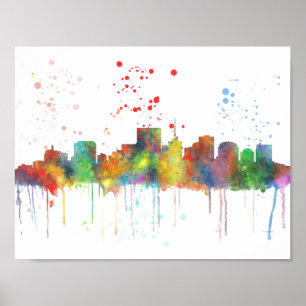 AFFICHES RICHMOND VIRGINIA SKYLINE