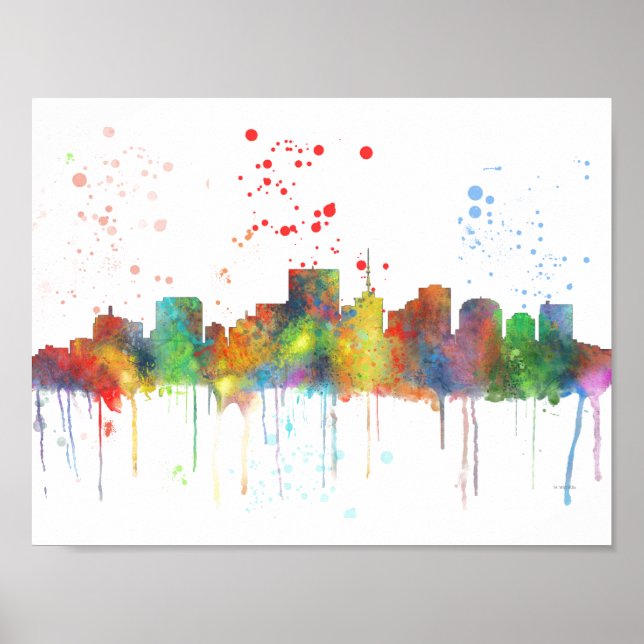 AFFICHES RICHMOND VIRGINIA SKYLINE (Devant)