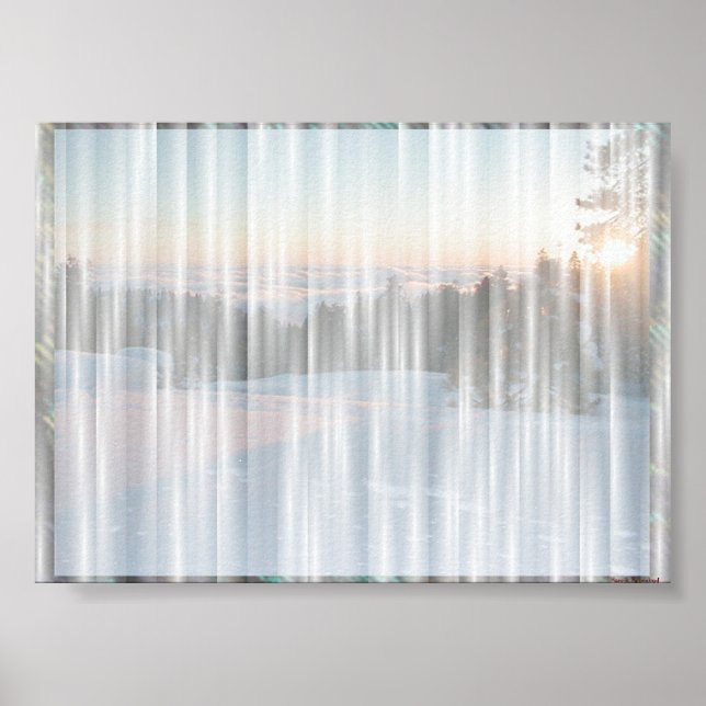 Affiches Rideau blanc #1 (Devant)