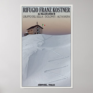 Affiches Rifugio Franz Kostner - Südtirol, Italy