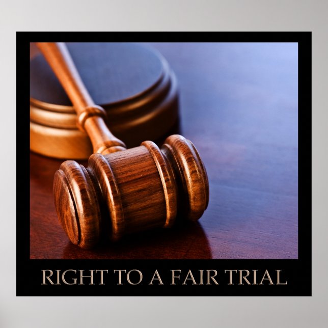 Affiches Right To A Fair Trial (Devant)