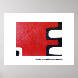 Affiches Rio Sidewalk. Silverpapaya 2000