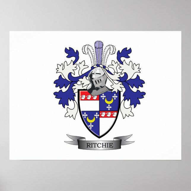 Affiches Ritchie Family Crest Coat of Arms (Devant)