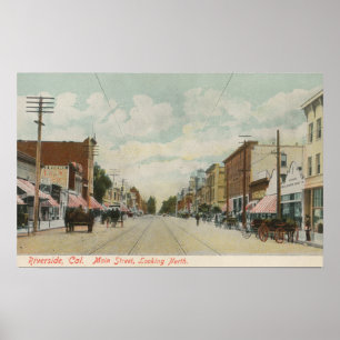 Affiches Rive, vue de rue principale de CA semblant du nord