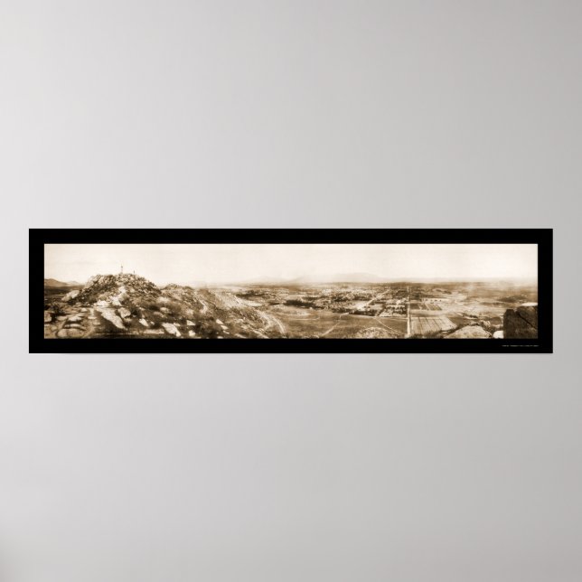 Affiches Riverside CA Hill Photo 1908 (Devant)