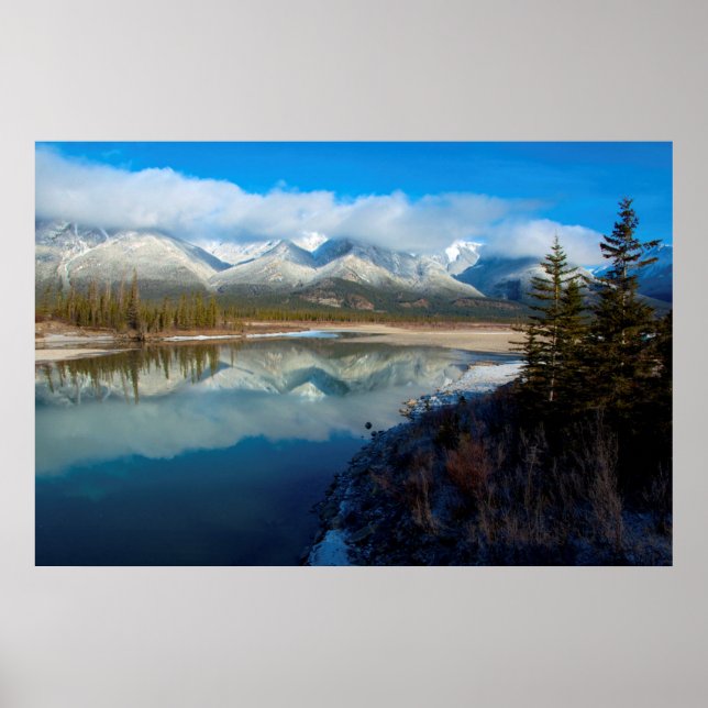 Affiches Rivière Athabasca, Parc national Jasper, Alberta (Devant)