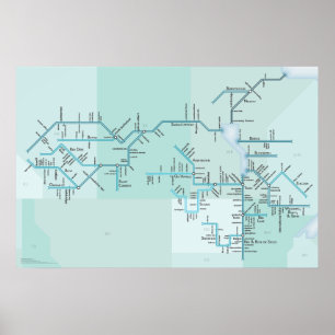 Affiches Rivière et lac Winnipeg, 30" du Nelson x 20"