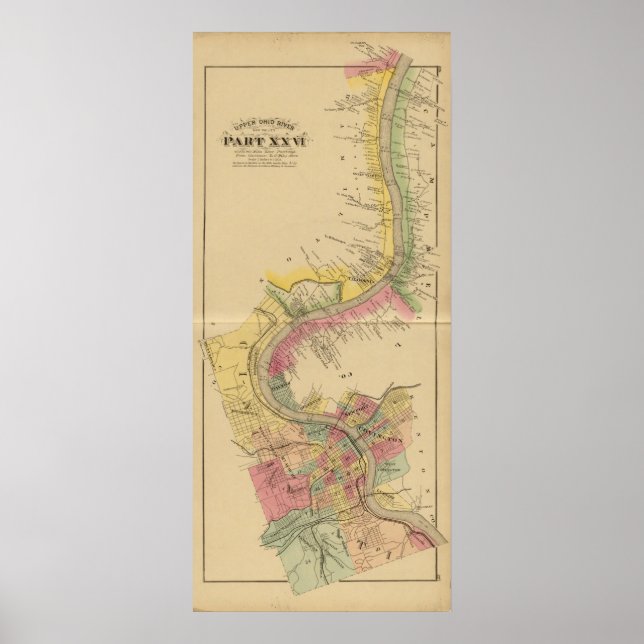 Affiches Rivière et vallée de l'Ohio supérieur (Devant)