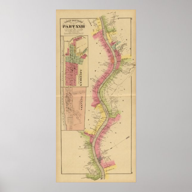Affiches Rivière et vallée de l'Ohio supérieur 2 (Devant)