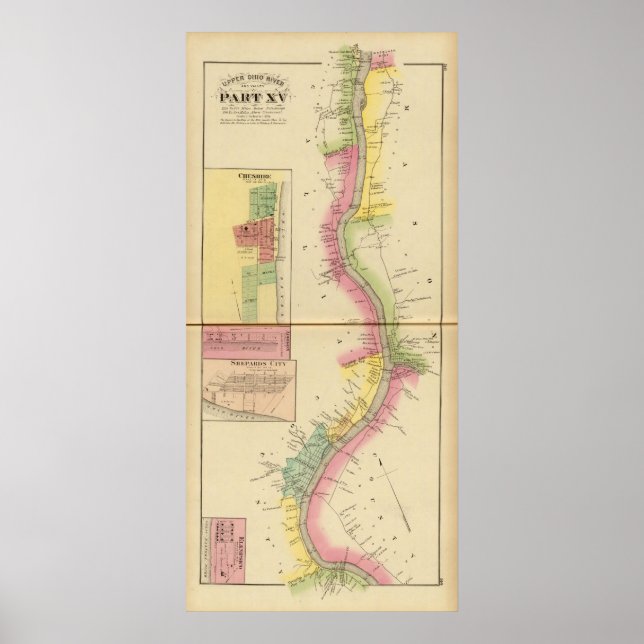 Affiches Rivière et vallée de l'Ohio supérieur 5 (Devant)