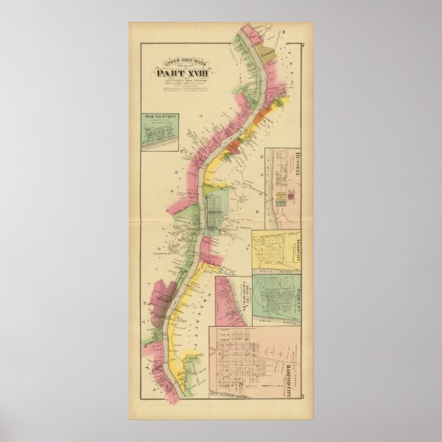 Affiches Rivière et vallée de l'Ohio supérieur 6 (Devant)