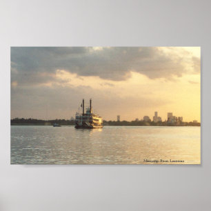 Affiches Rivière Mississippi en Louisiane