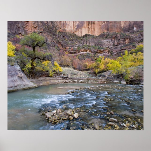 Affiches Rivière Vierge en automne dans le Parc national de (Devant)
