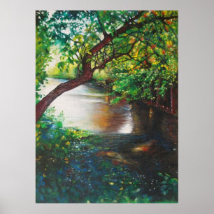 Affiches Rivières Arbres Paysage Art