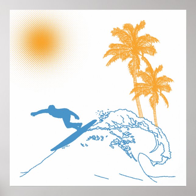 Affiches Riyah-Li Designs Surfer (Devant)