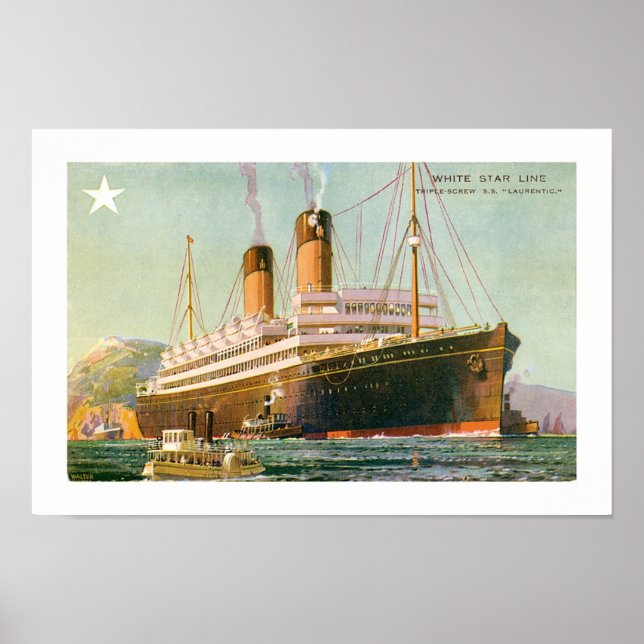 Affiches RMS Laurentic (Devant)